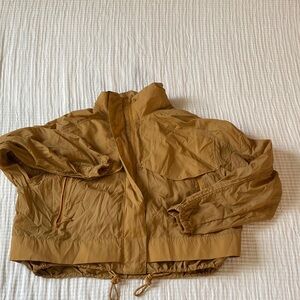 ATHLETA fall yellow Windbreaker Jacket (mesh lined and NWOT)
